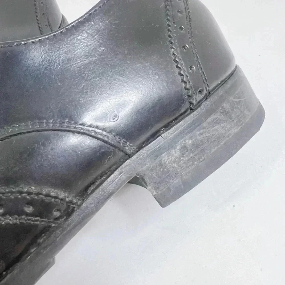 Florsheim Brookside Black Leather Wingtip Oxford Men's Size 10 - Picture 10 of 11